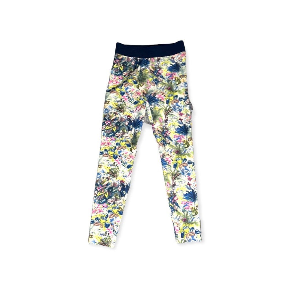 Margaret O’Leary Hi-Rise Full Length Leggings Tropical Print Size XS